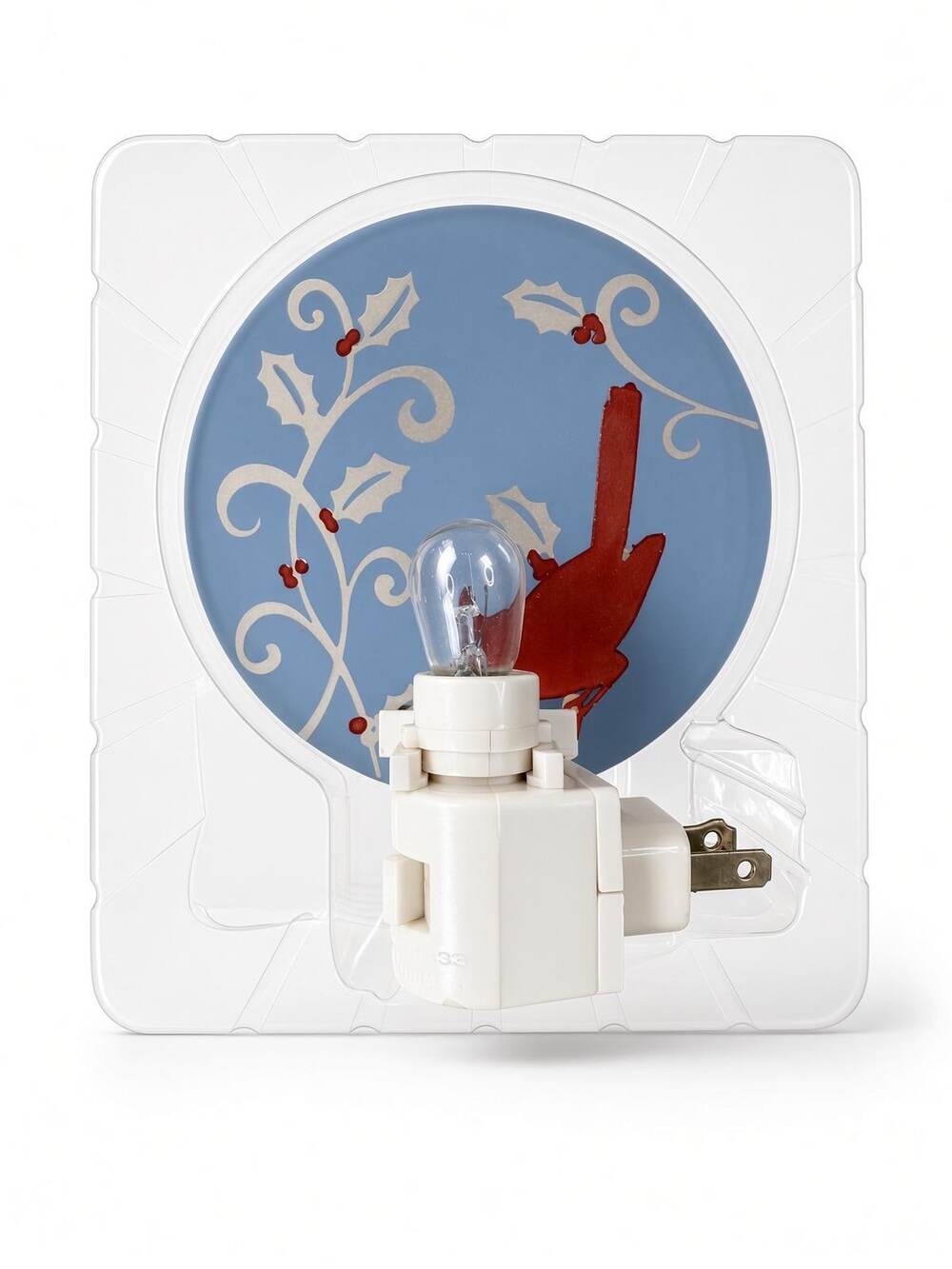 Roman Lights Cardinal Night Light Etched Glass